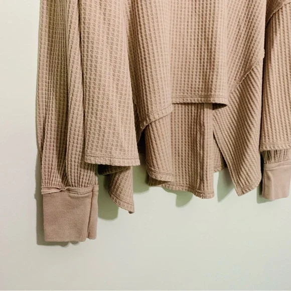 Free People We The Free Coraline Slouchy Knit Pullover Blush Pink Medium - Picture 5 of 9